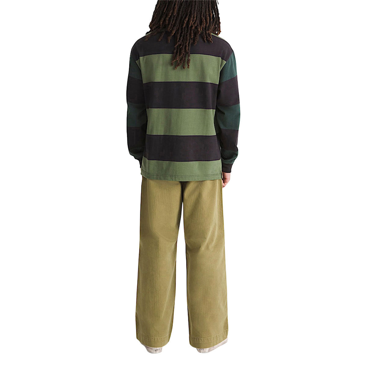 Vans Authentic Chino Loose Wide Leg Pants - Olive Brown image 4