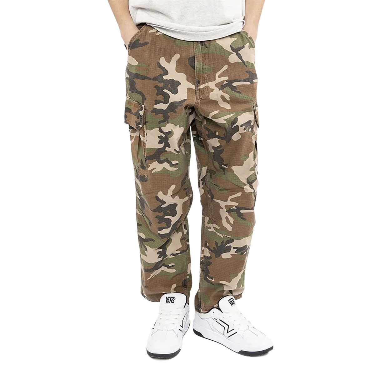 Vans Para Baggy AOP Cargo Pants - Aluminum Camo image 1