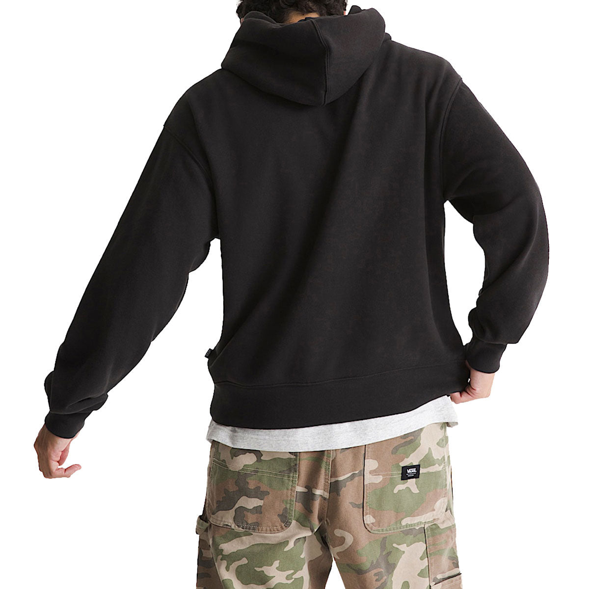 Vans Stretch Logo Hoodie - Black/White image 2