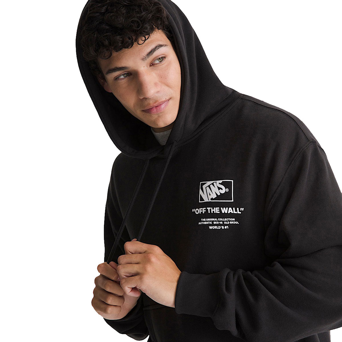 Vans Stacked Hi Hoodie - Black/White image 3