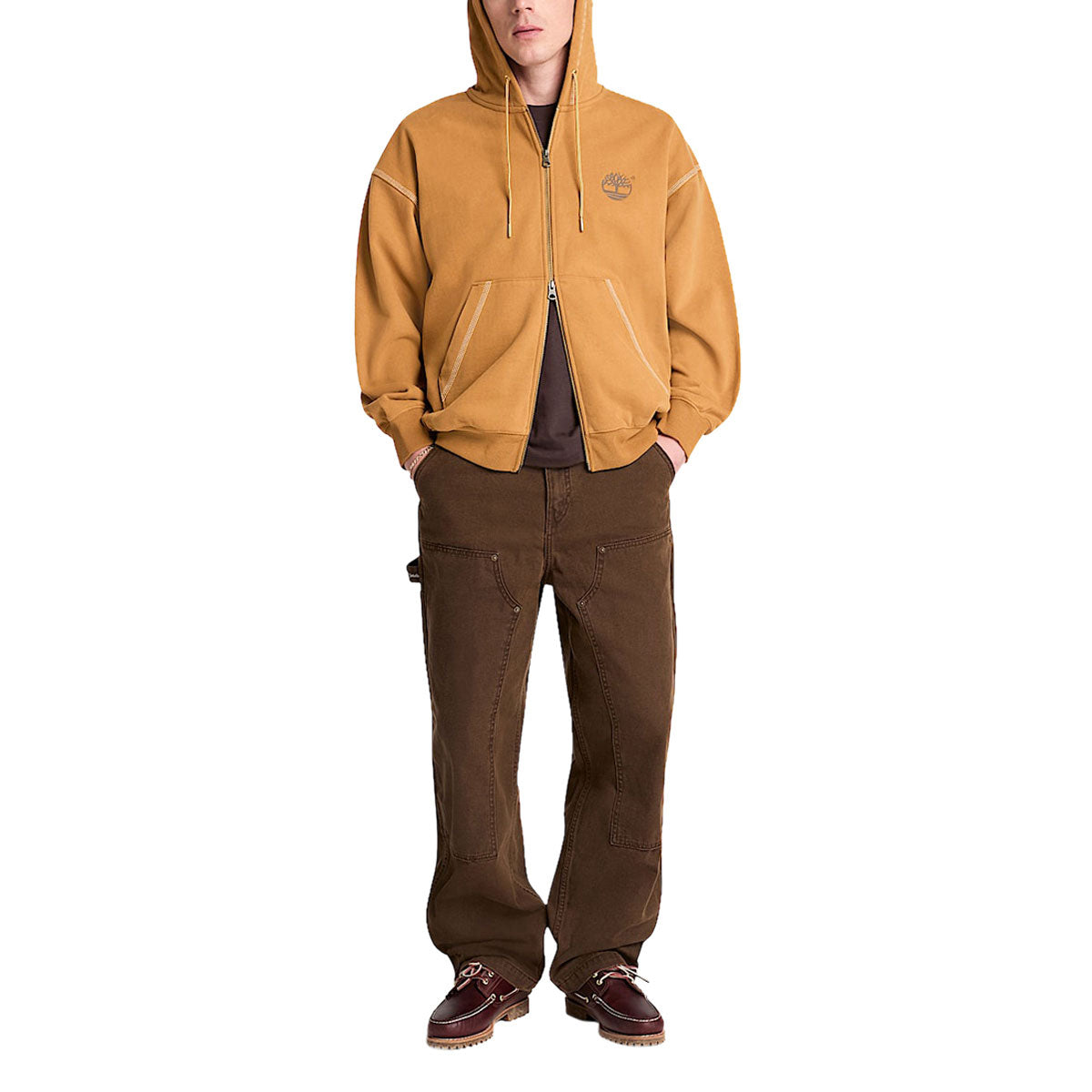 Timberland Iconic Full-Zip Hoodie - Wheat Boot image 5