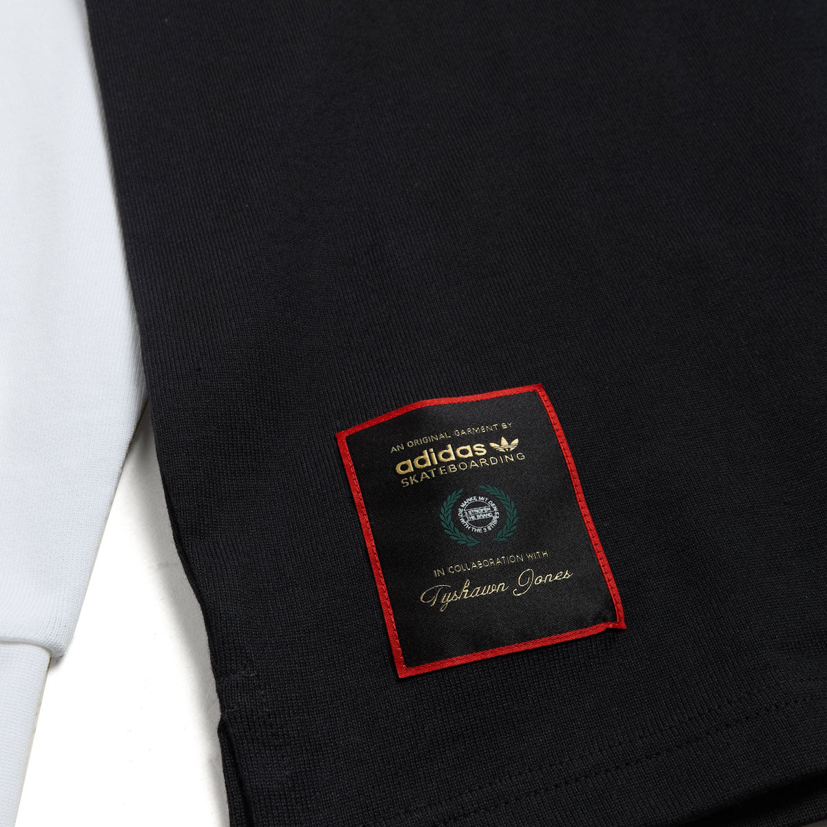 Adidas Tyshawn Rugby Shirt - Black/White image 3