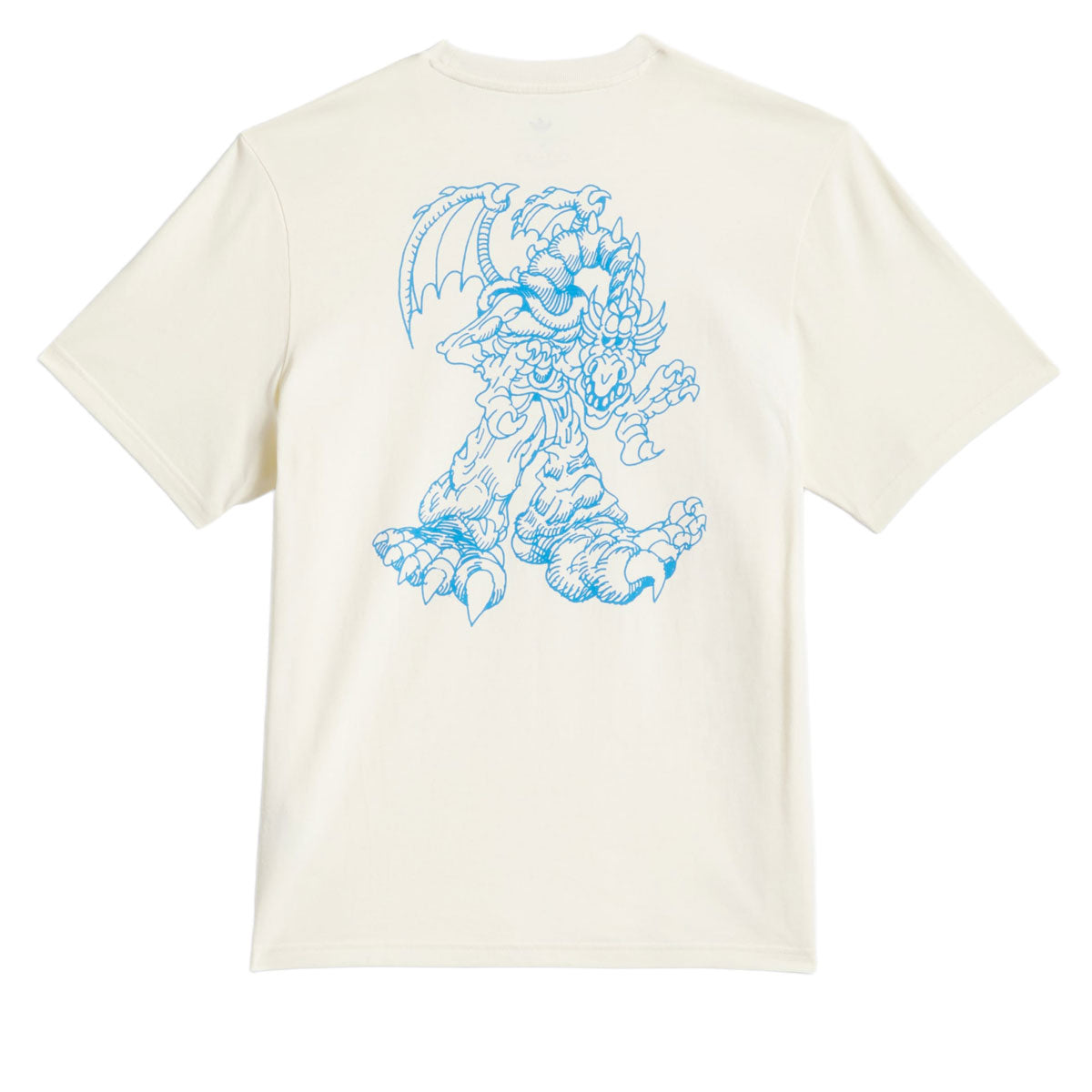 Adidas Kogan Dragon T-Shirt - Cream White/Lucid Ray Blue image 2