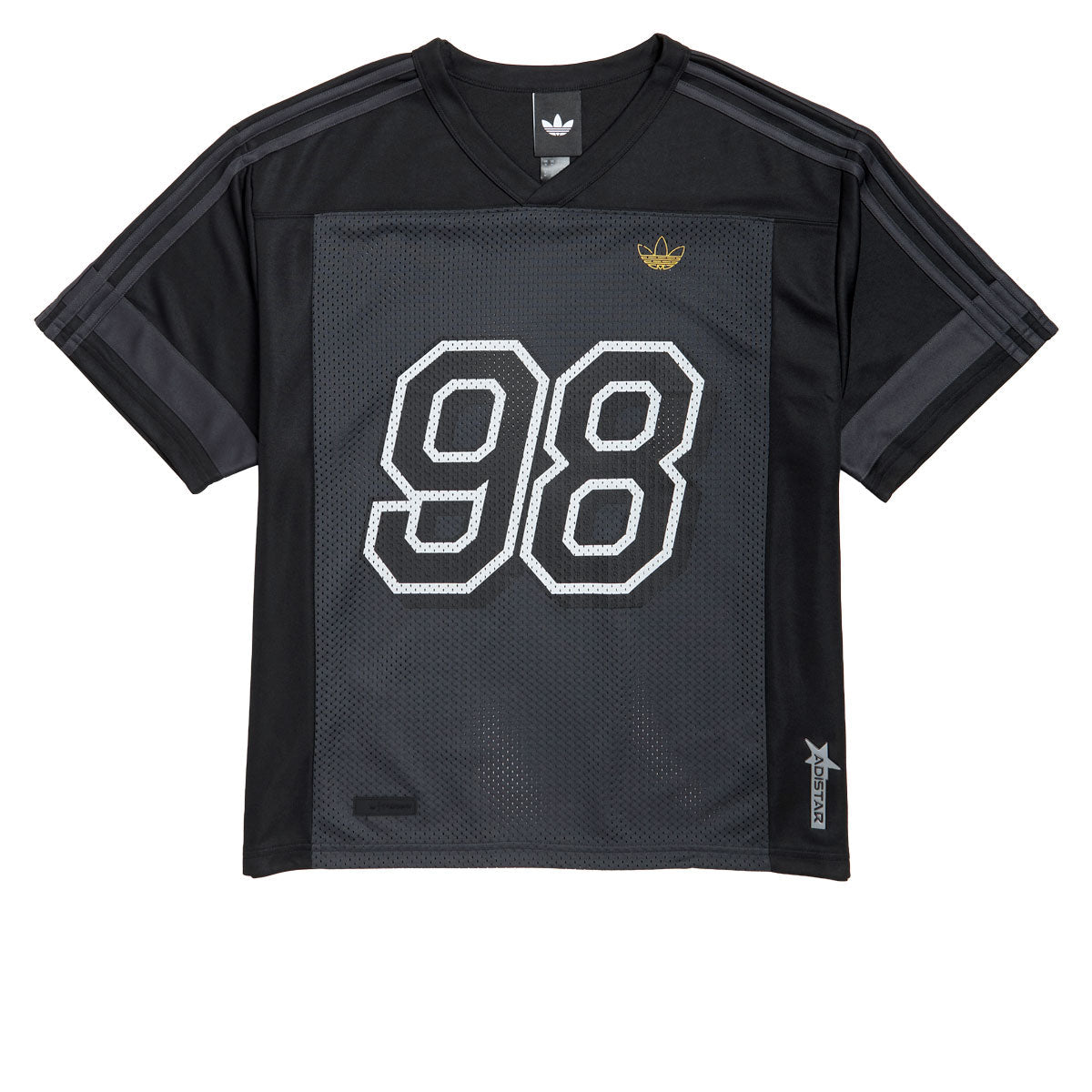 Adidas Tyshawn Jersey - Black/Iron Metallic/Carbon image 1