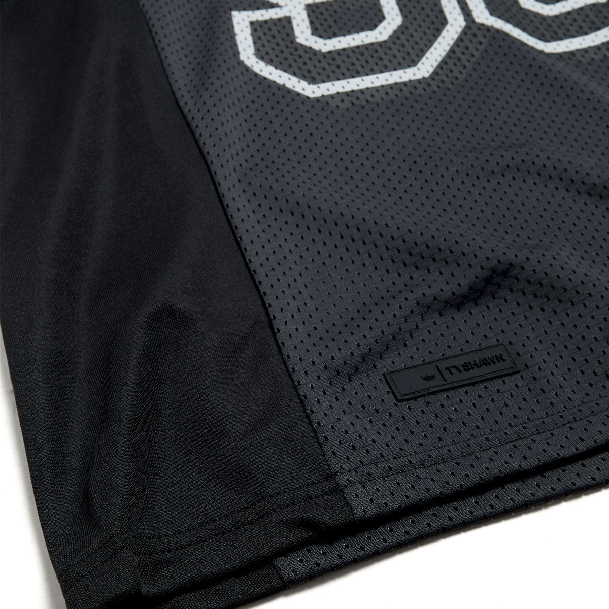 Adidas Tyshawn Jersey - Black/Iron Metallic/Carbon image 3