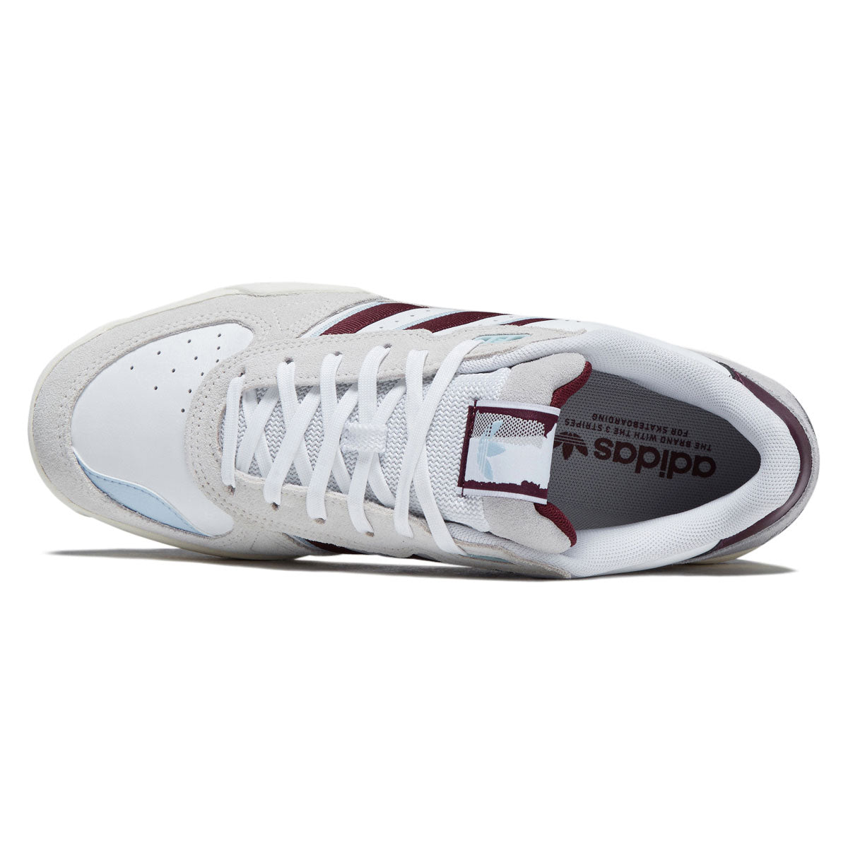 Adidas Tekkira Cup Shoes - Ftwr White/Maroon/Clear Sky image 3