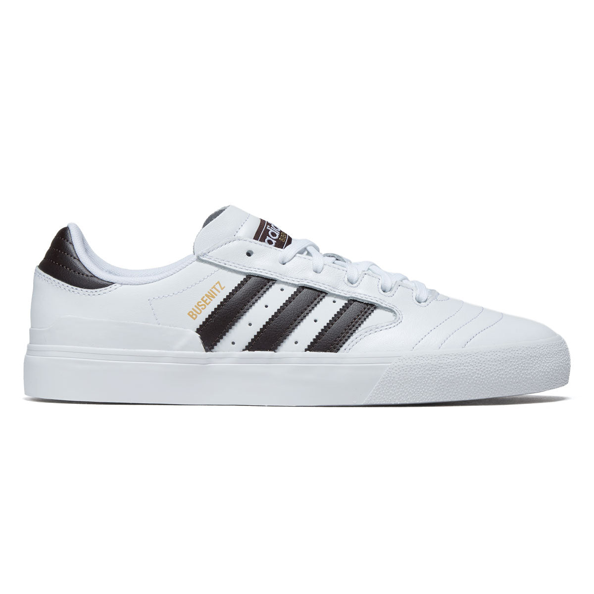 Adidas Busenitz Vulc II Shoes - Ftwr White/Aurora Coffee/Gold Metallic image 1
