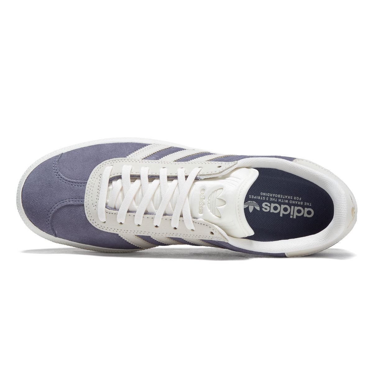 Adidas Gazelle ADV Shoes - Super Purple/Chalk White/Gold Metallic image 3
