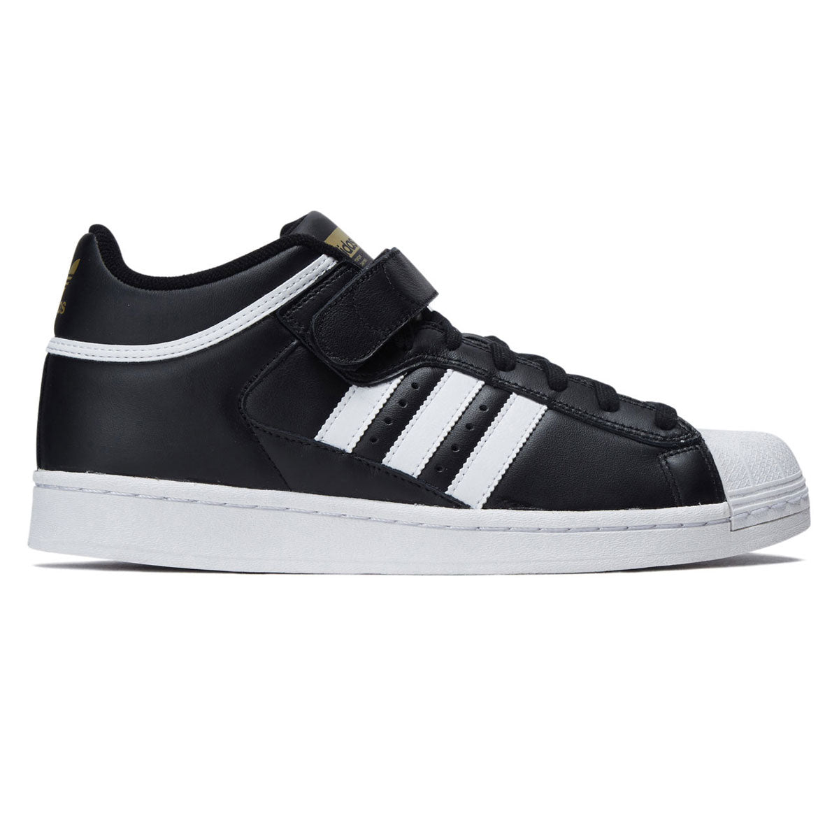 Adidas Pro Shell ADV Shoes - Core Black/Ftwr White/Gold Metallic image 1