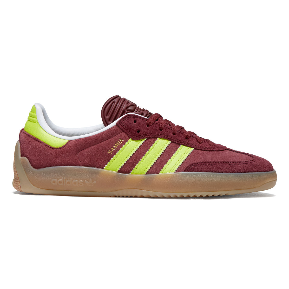 Adidas Puig Samba Shoes - Maroon/Semi Solar Yellow/Shadow Red image 1