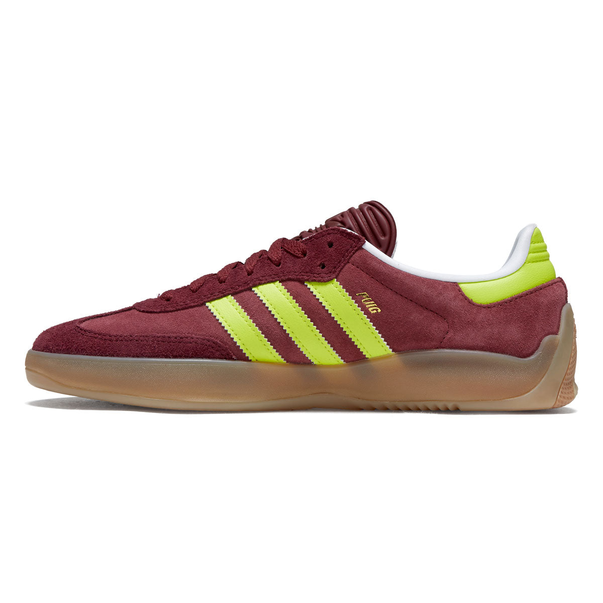 Adidas Puig Samba Shoes - Maroon/Semi Solar Yellow/Shadow Red image 2
