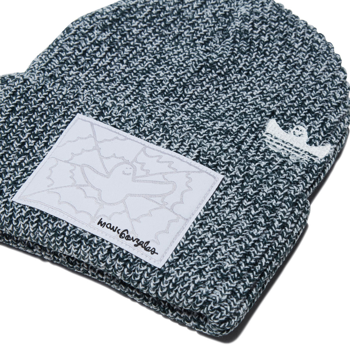 Adidas Gonz Work Beanie - Aurora Ivy/White image 2