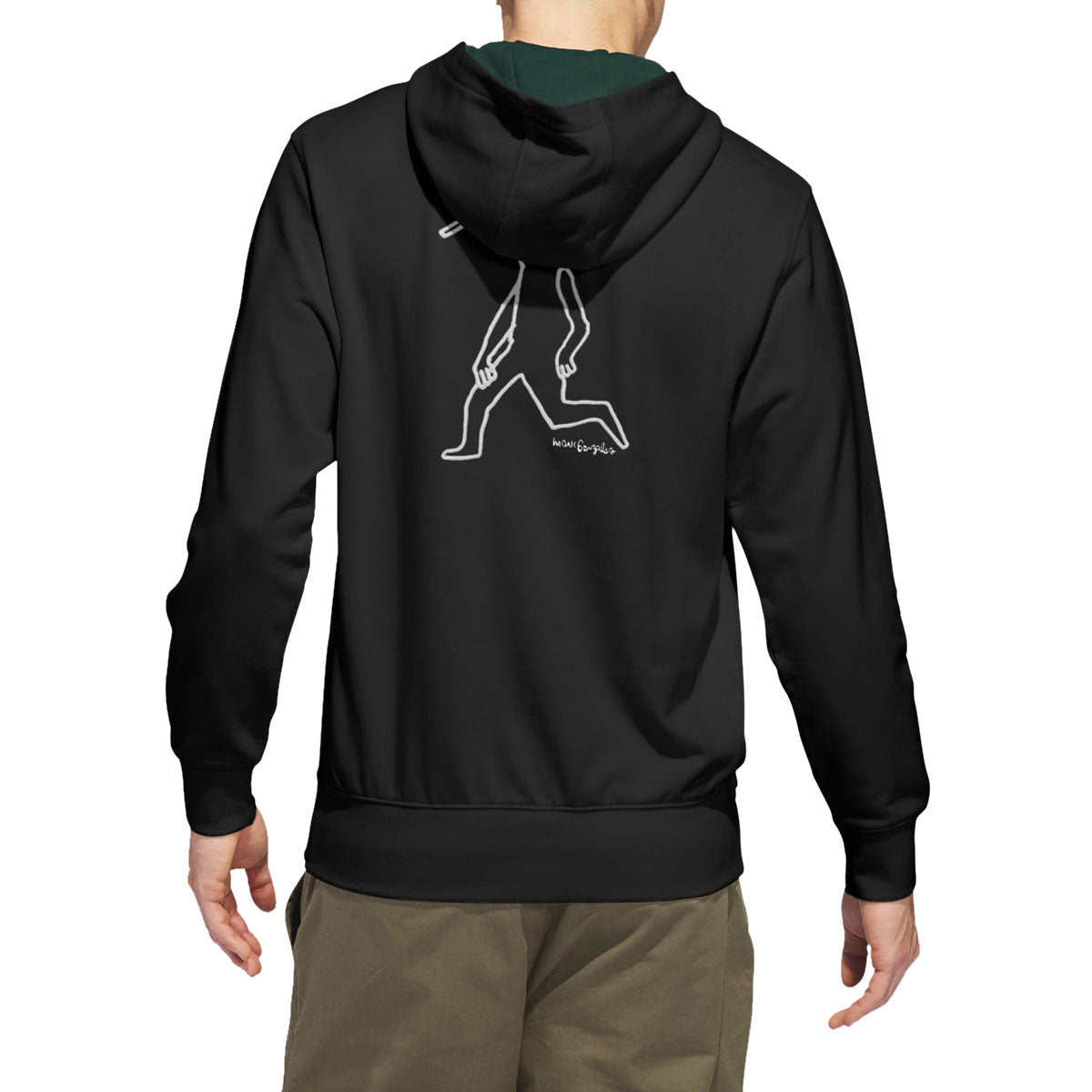 Adidas Gonz Head Hoodie - Black/Aurora Ivy image 1