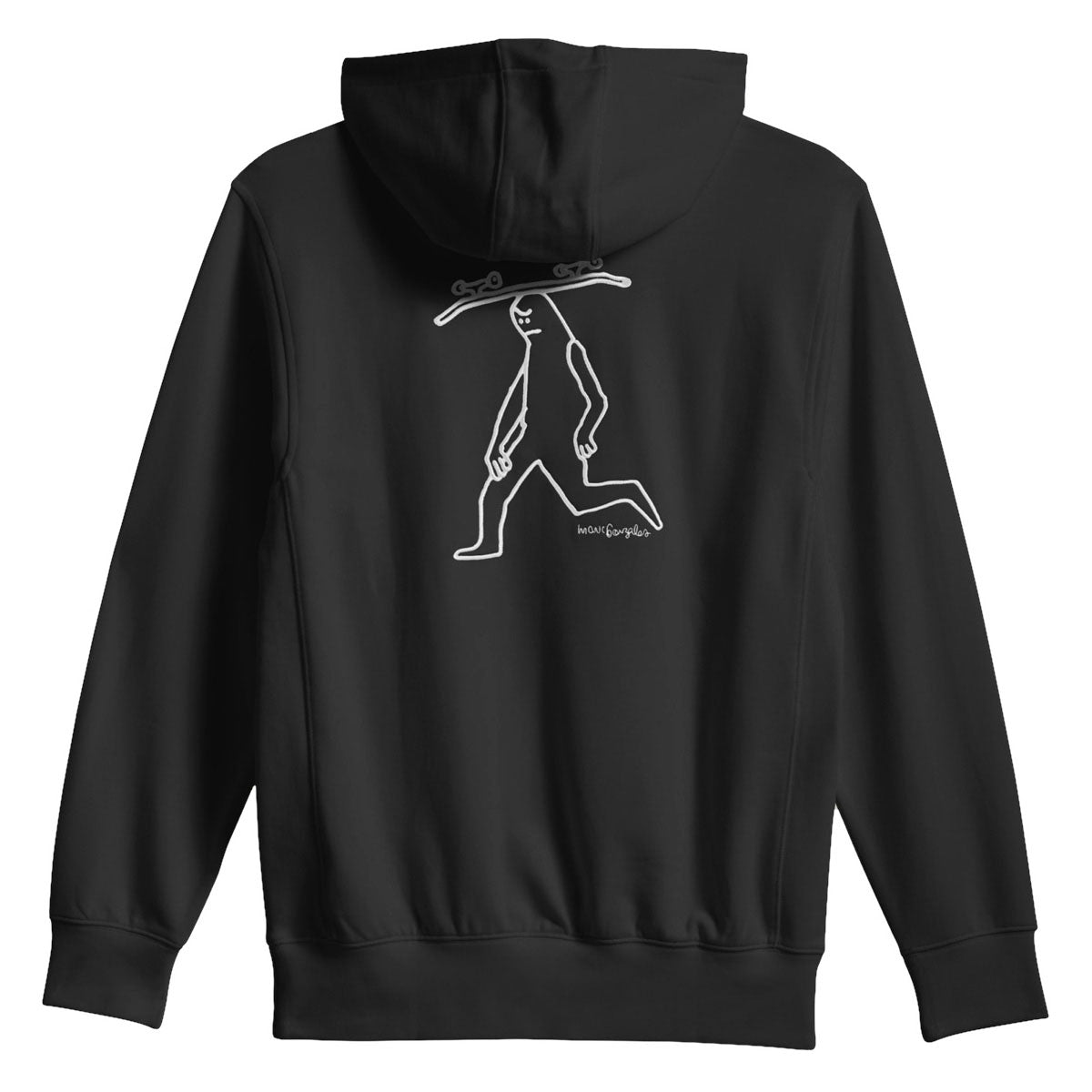 Adidas Gonz Head Hoodie - Black/Aurora Ivy image 5