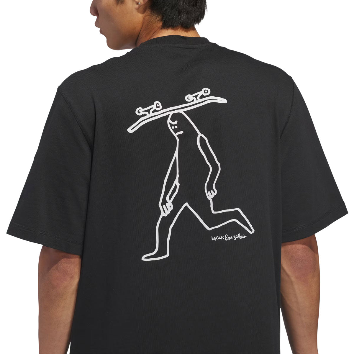 Adidas Gonz Spot T-Shirt - Black/Ice Purple image 4