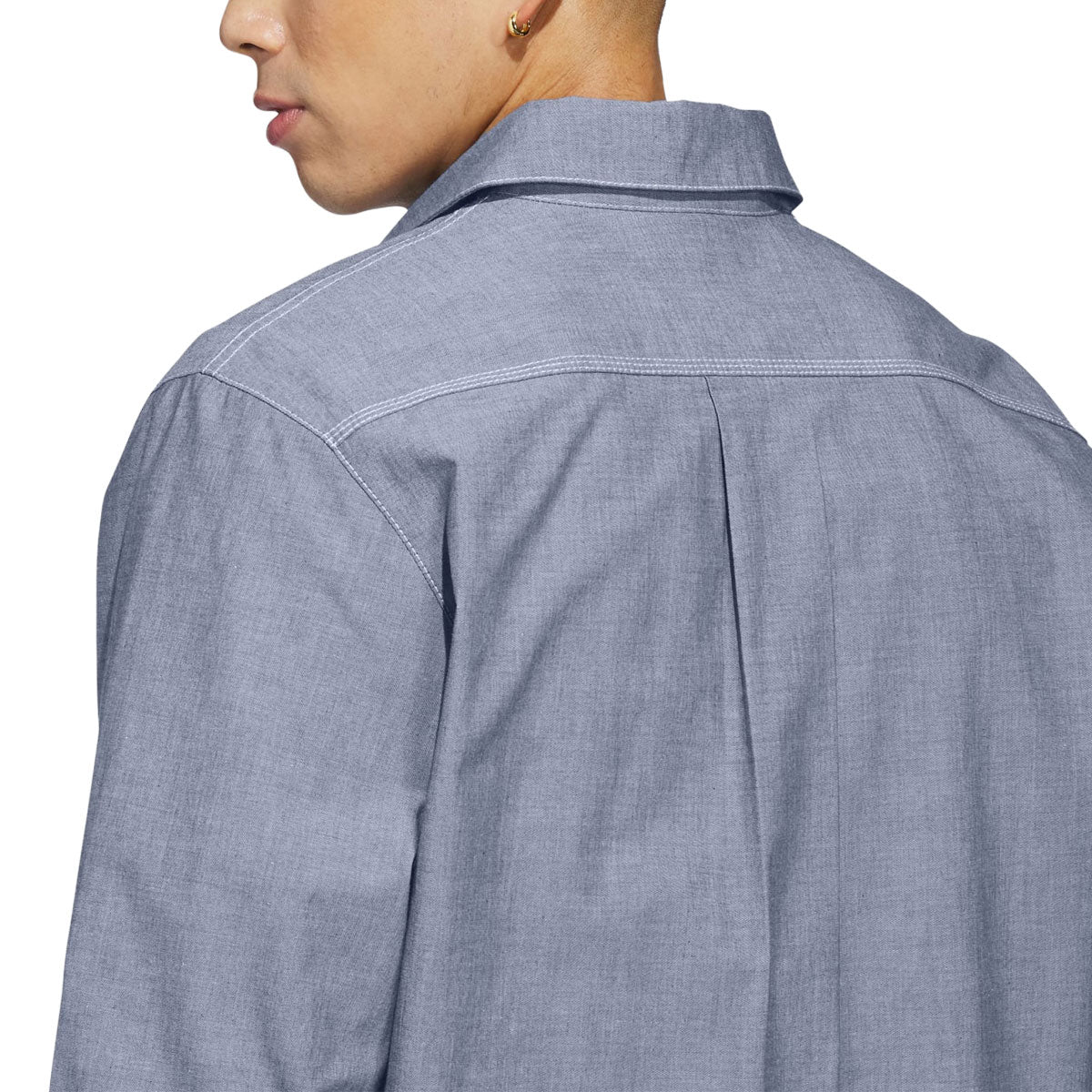 Adidas Gonz Long Sleeve Shirt - Aurora Ivy/White image 4