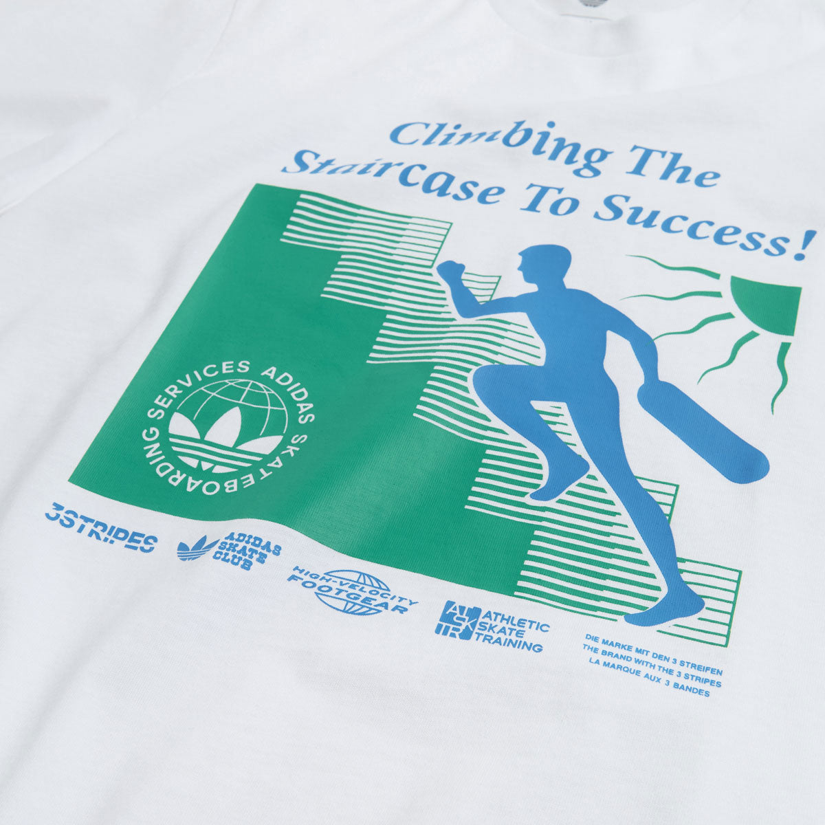 Adidas Skate Staircase T-Shirt - White image 2