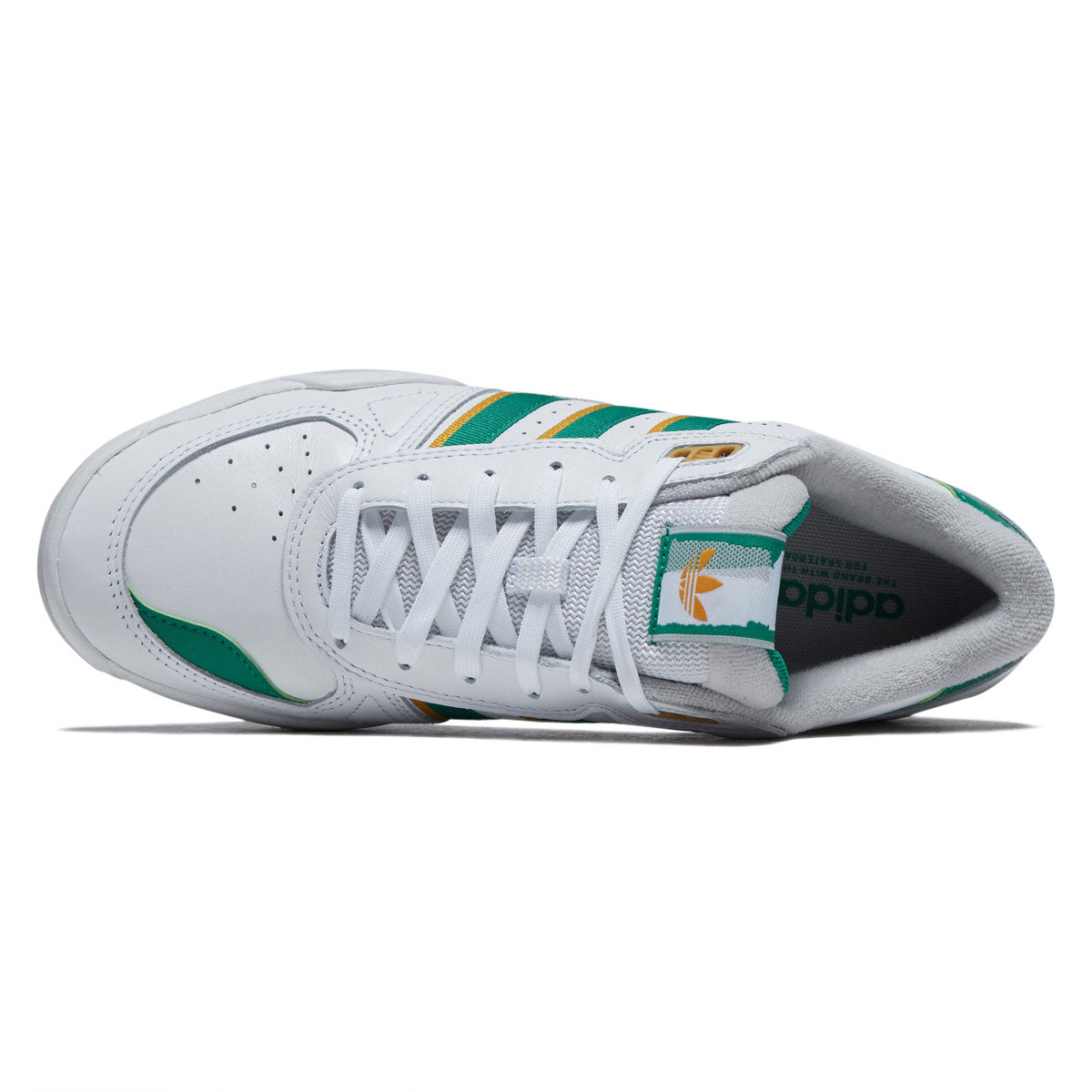 Adidas Tekkira Cup Shoes - Ftwr White/Court Green/Preloved Yellow image 3