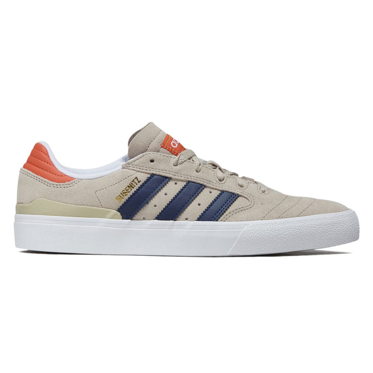 Adidas Busenitz Vulc II Shoes - Wonder Beige/Dark Blue/Court Orange image 1