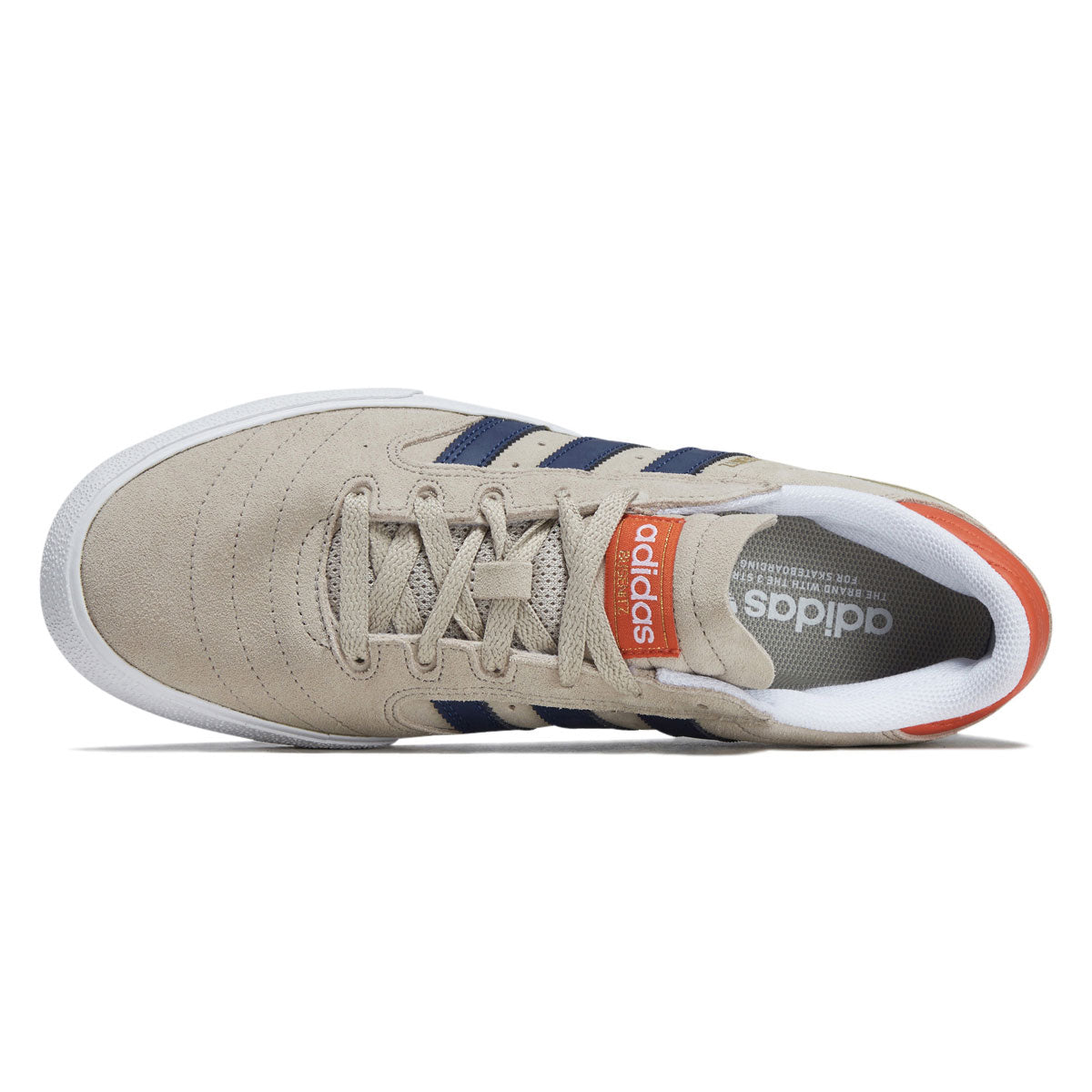 Adidas Busenitz Vulc II Shoes - Wonder Beige/Dark Blue/Court Orange image 3