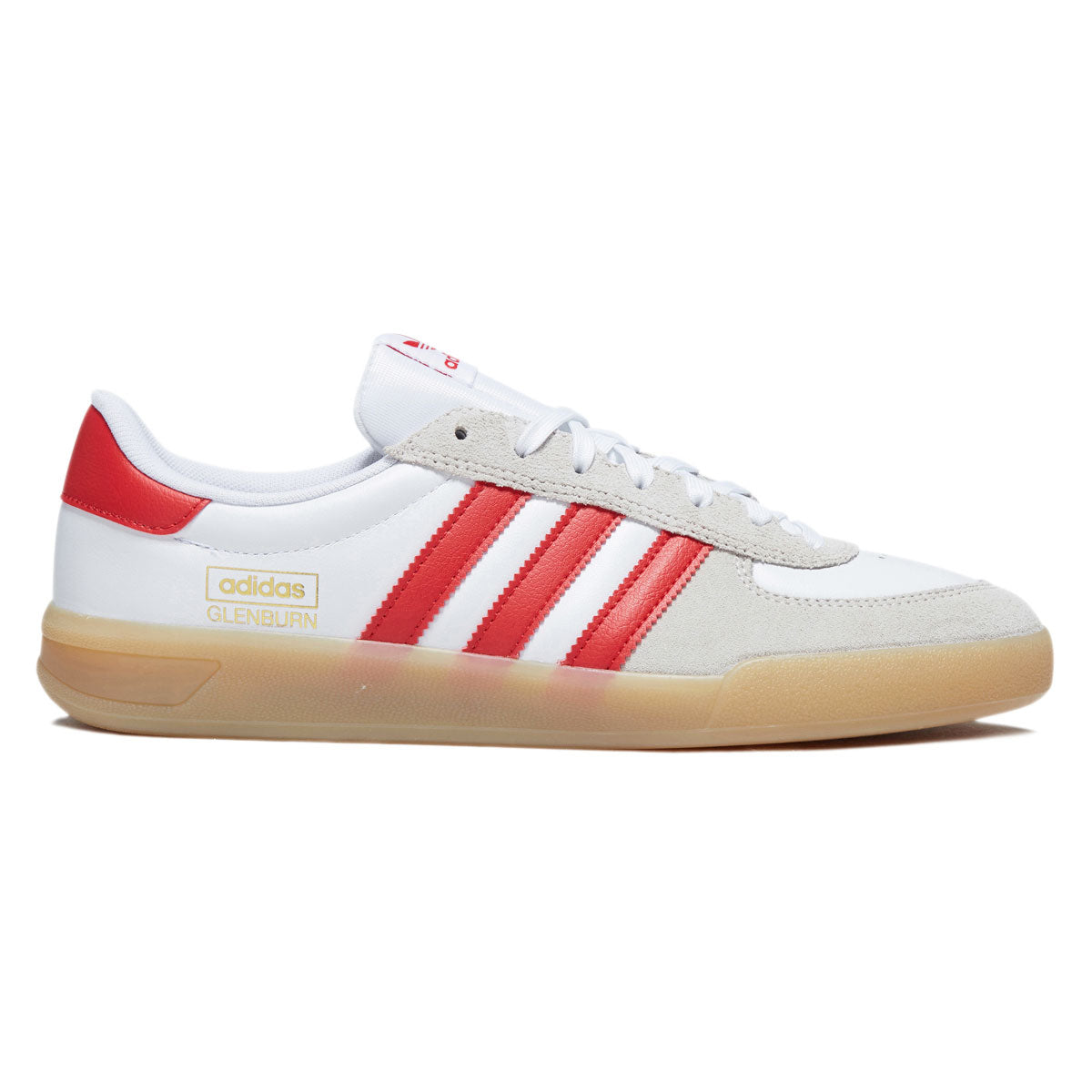 Adidas Glenburn Shoes - Ftwr White/Better Scarlet/Gum image 1