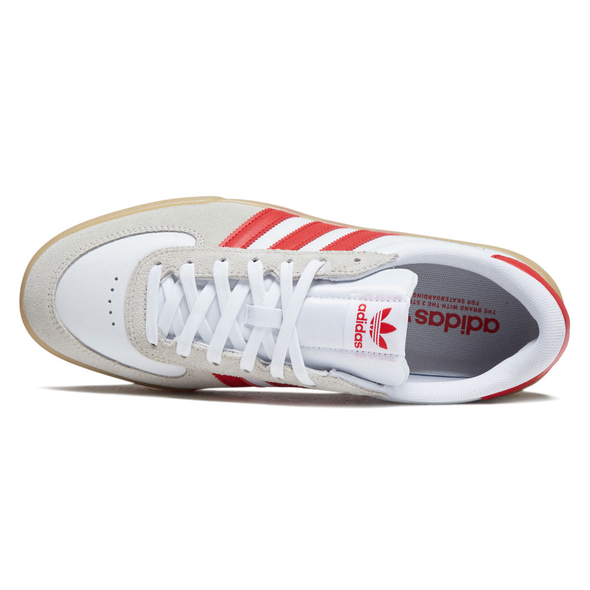 Adidas Glenburn Shoes - Ftwr White/Better Scarlet/Gum image 3
