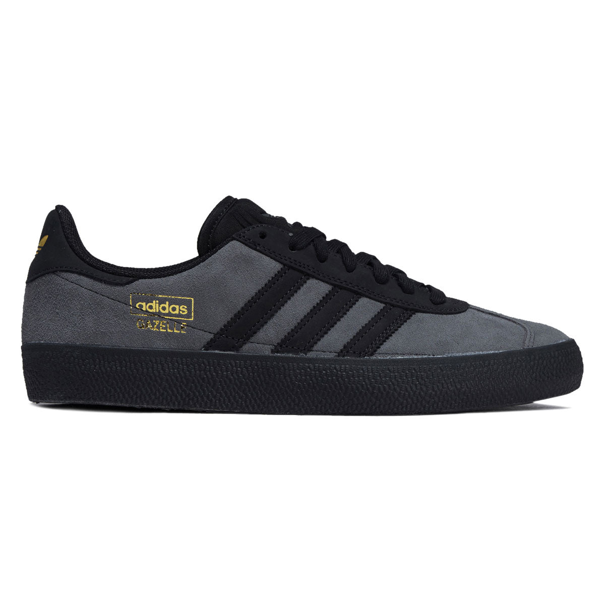 Adidas Gazelle ADV Shoes - Grey/Core Black/Gold Metallic image 1
