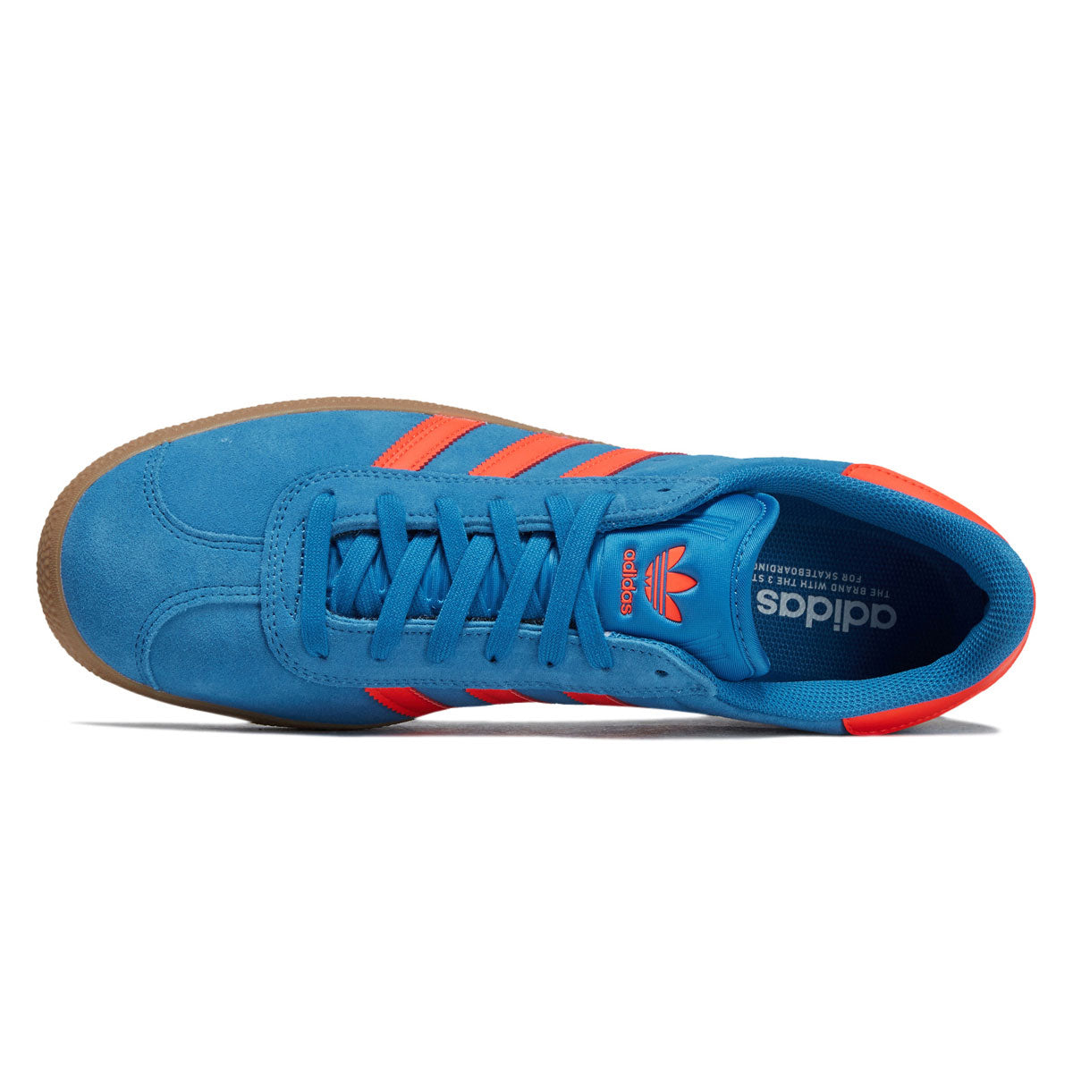 Adidas Gazelle ADV Shoes - Bright Blue/Solar Red/Gum image 3