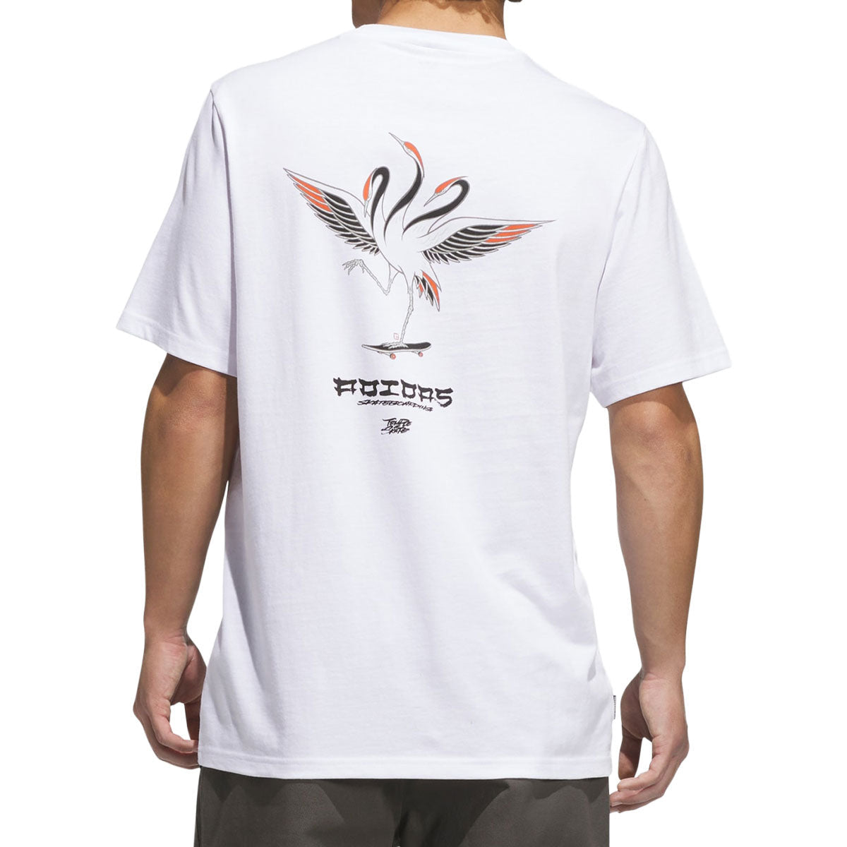 Adidas TOS Crane T-Shirt - White/Black image 4