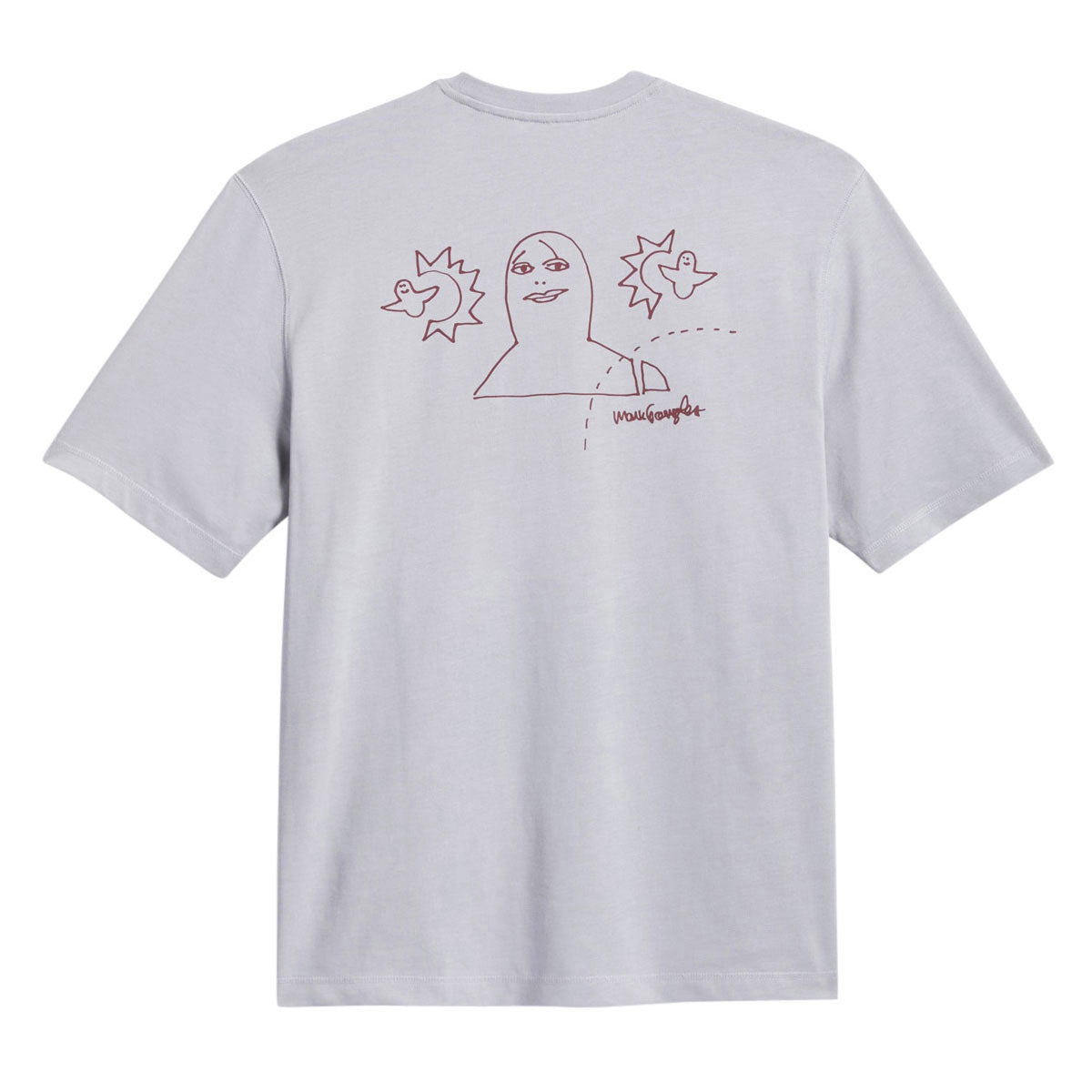 Adidas Gonz Na T-Shirt - Halo Silver/Shadow Red image 2