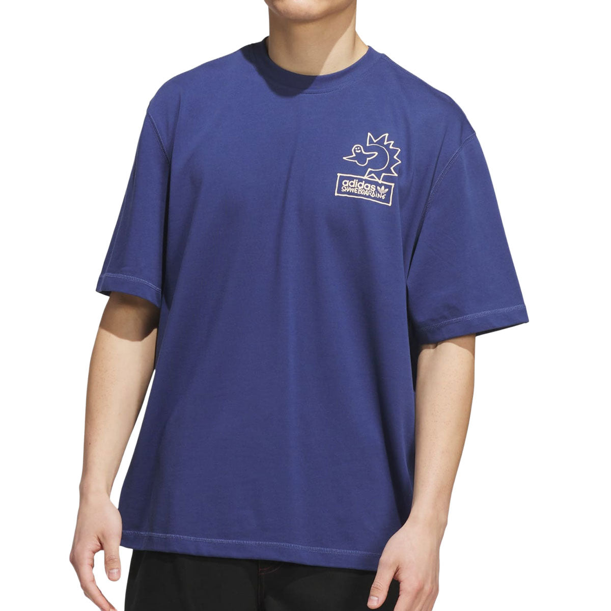 Adidas Gonz Na T-Shirt - Muted Purple/Acid Orange image 3