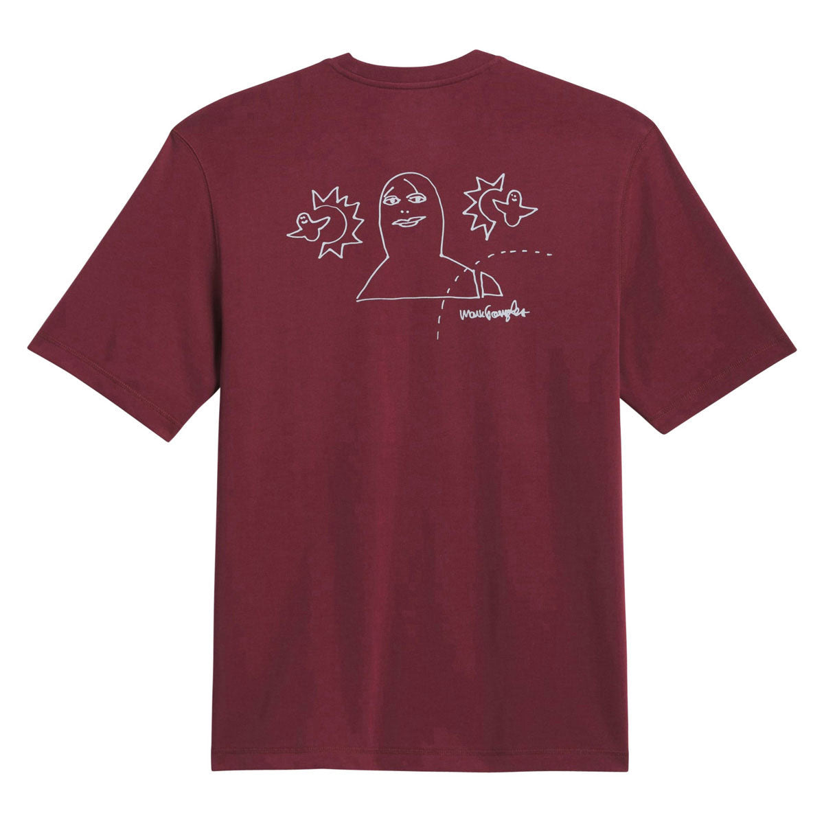 Adidas Gonz Na T-Shirt - Shadow Red/Halo Silver image 2