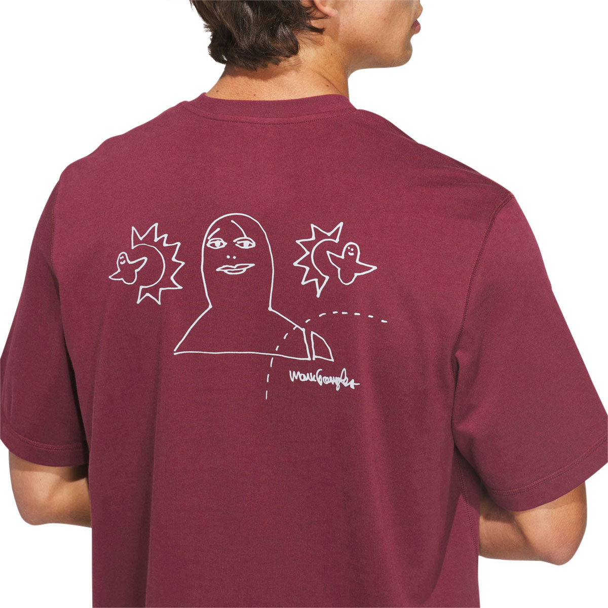 Adidas Gonz Na T-Shirt - Shadow Red/Halo Silver image 5