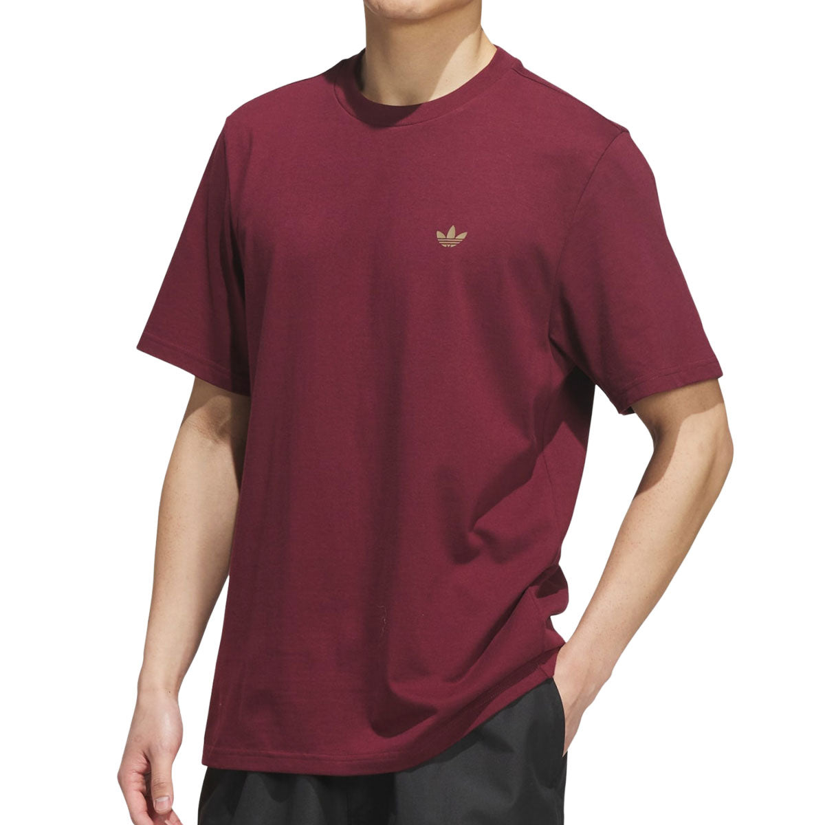 Adidas 4.0 Logo T-Shirt - Shadow Red/Khaki image 2