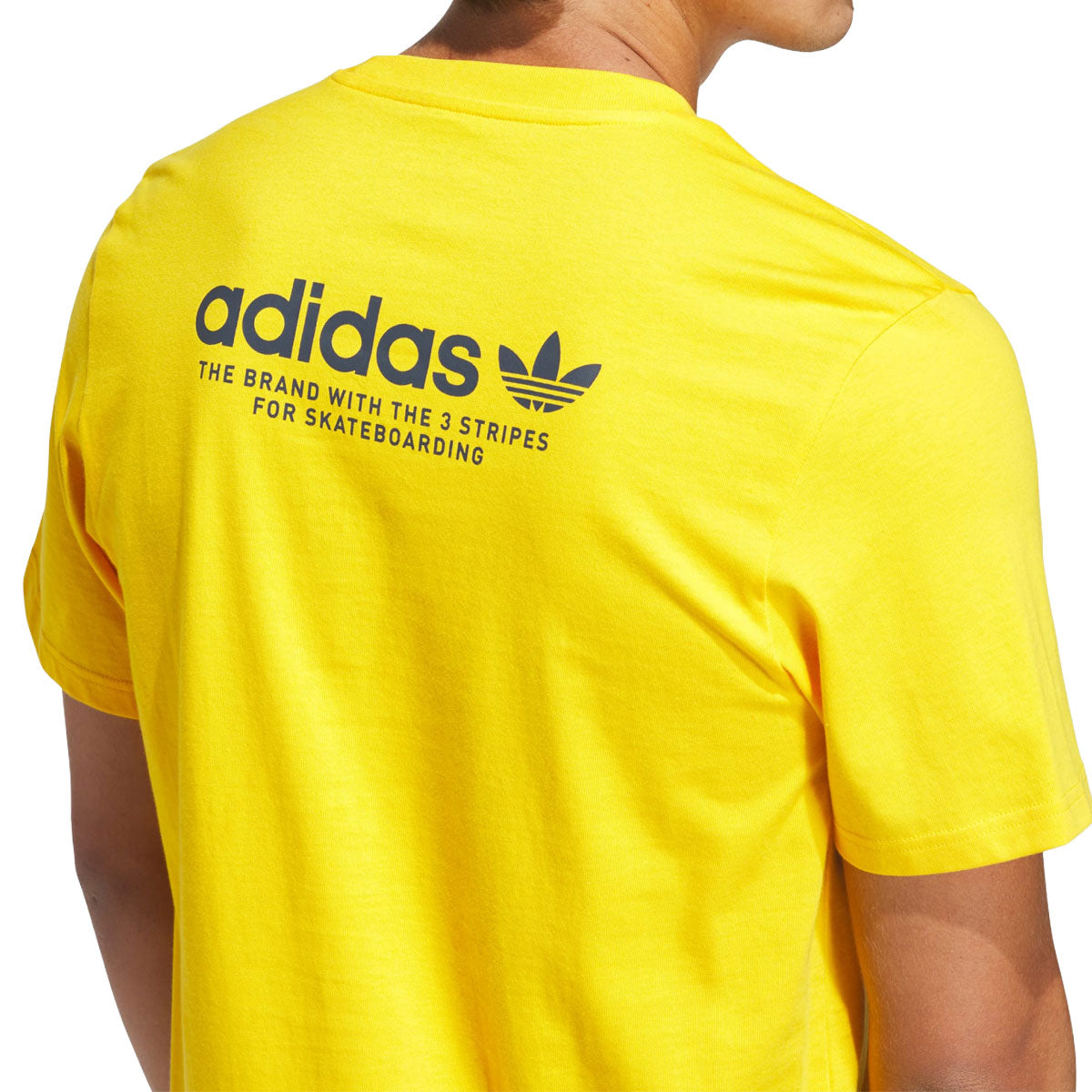 Adidas 4.0 Logo T-Shirt - Crew Yellow/Aurora Ink image 4