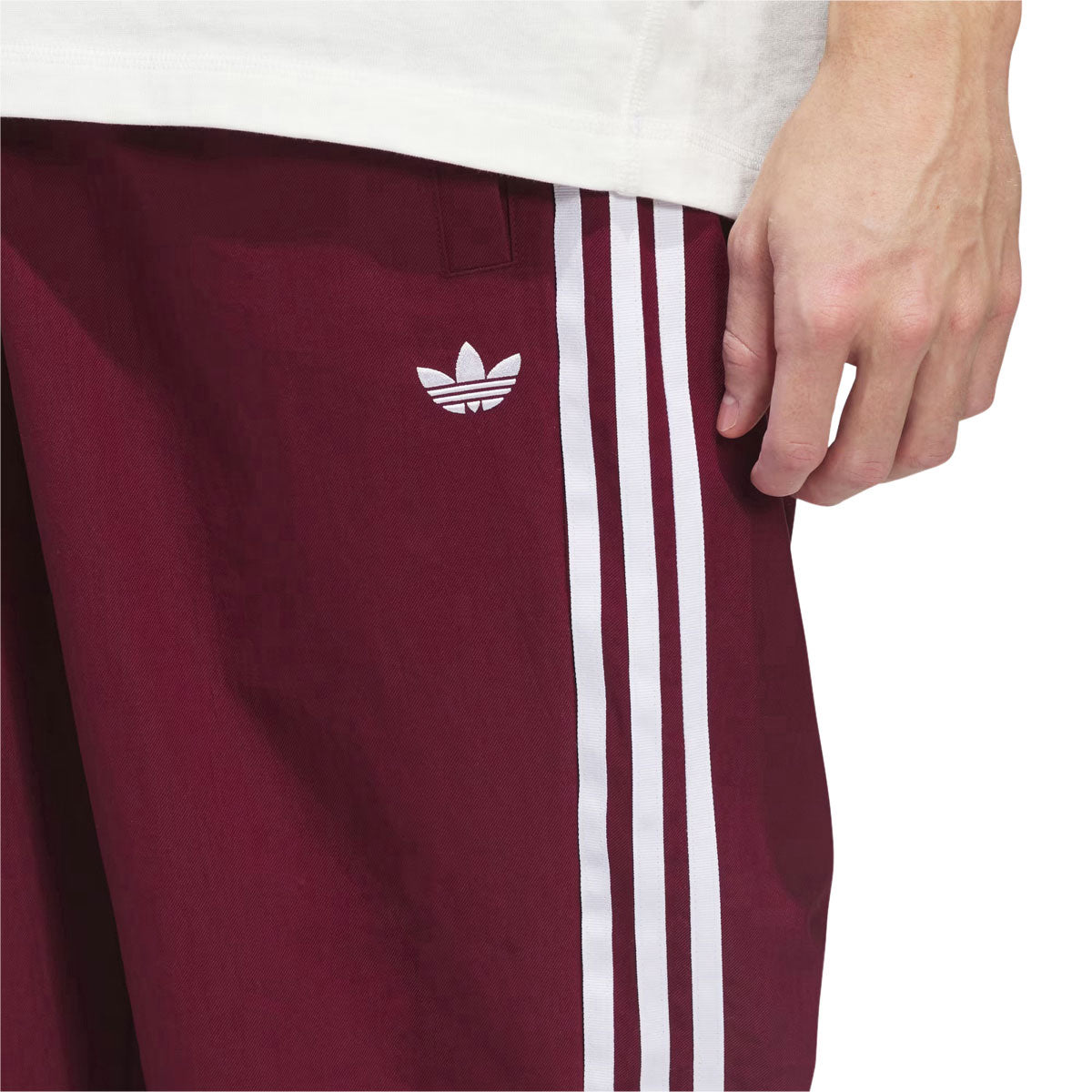 Adidas Superfire Track Pants - Shadow Red/White image 3