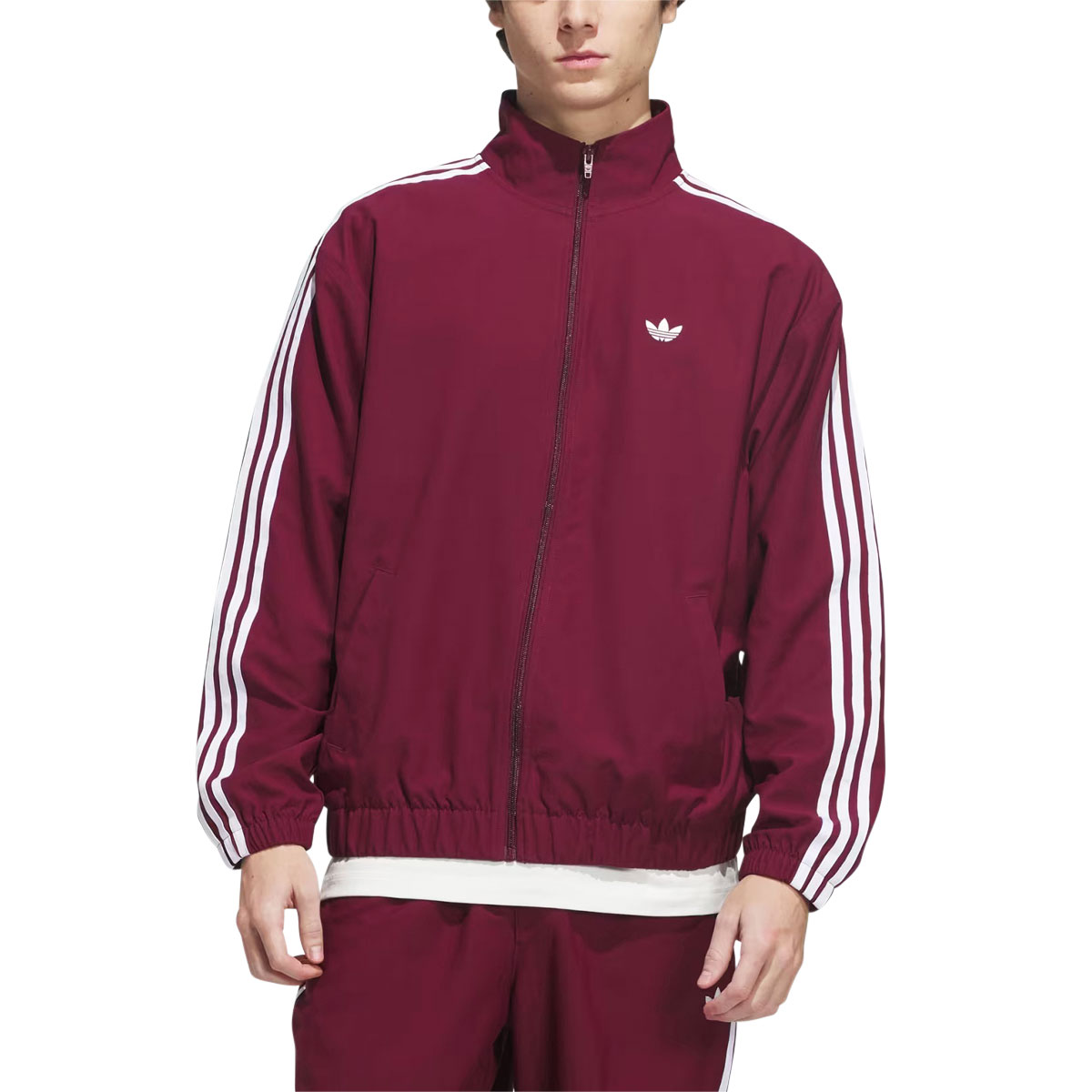 Adidas Superfire Track Jacket - Shadow Red/White image 1