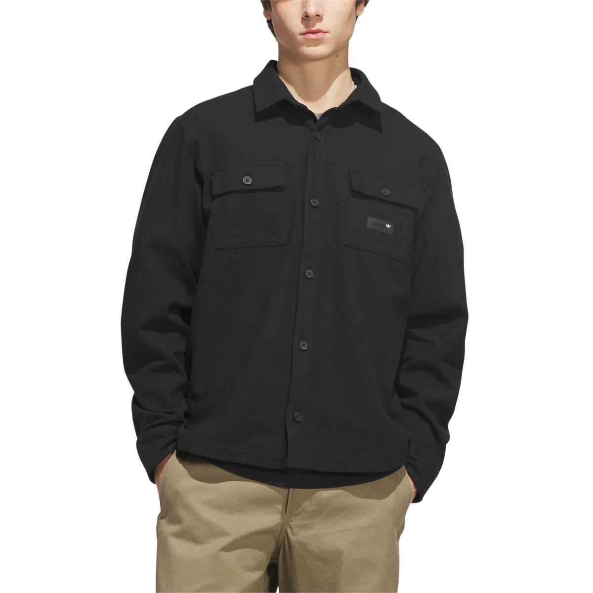 Adidas FS+ Long Sleeve Flannel Shirt - Black image 1