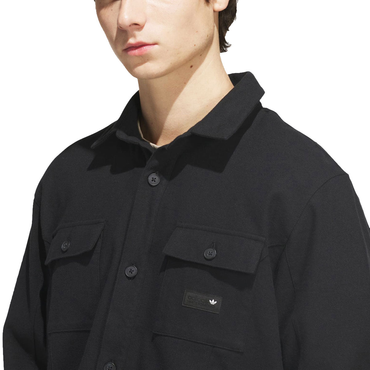 Adidas FS+ Long Sleeve Flannel Shirt - Black image 3