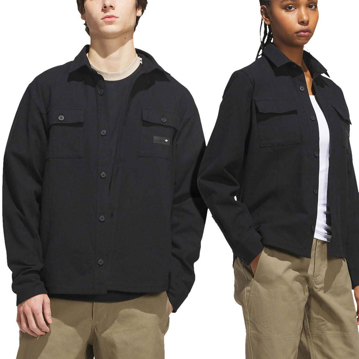 Adidas FS+ Long Sleeve Flannel Shirt - Black image 5