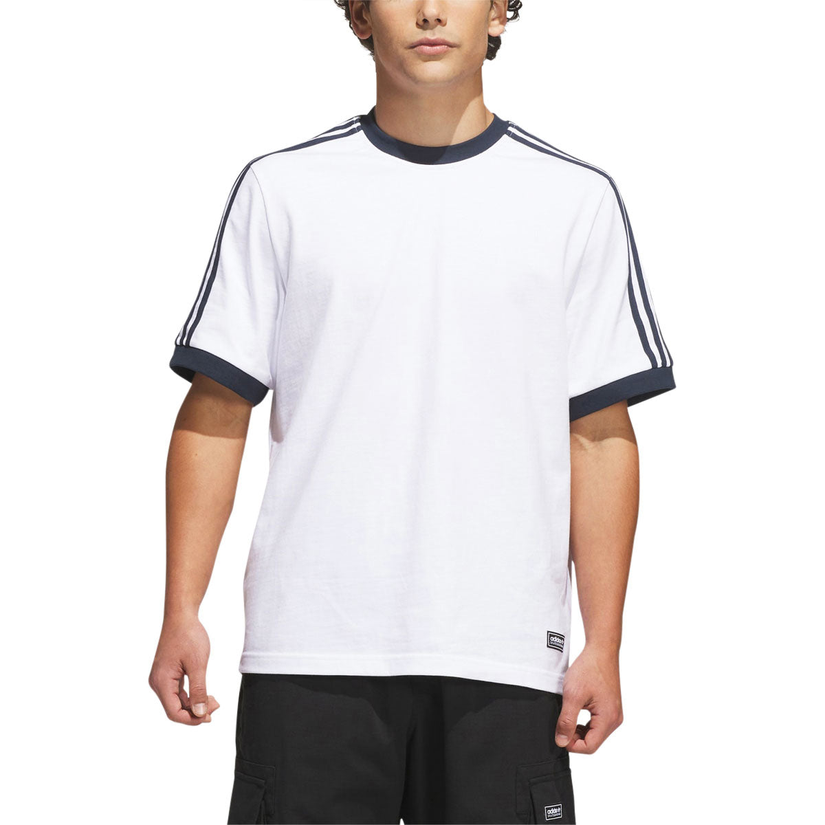 Adidas FSBS Ringer T-Shirt - White/Aurora Ink image 2