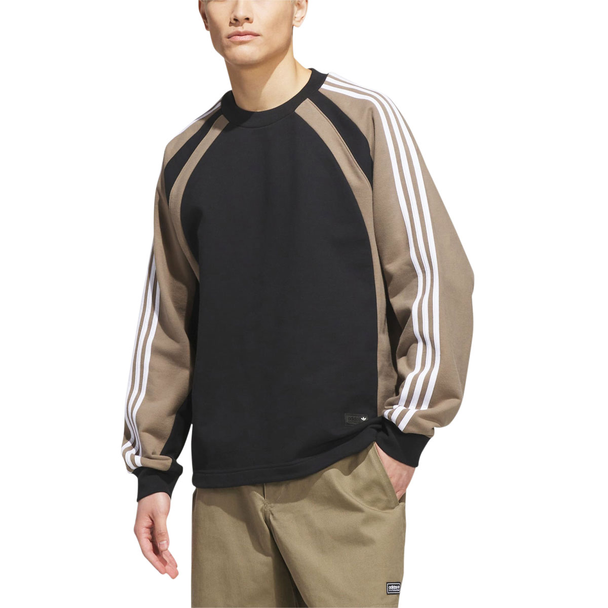 Adidas FS+ Crewneck Sweatshirt - Black/Khaki image 1