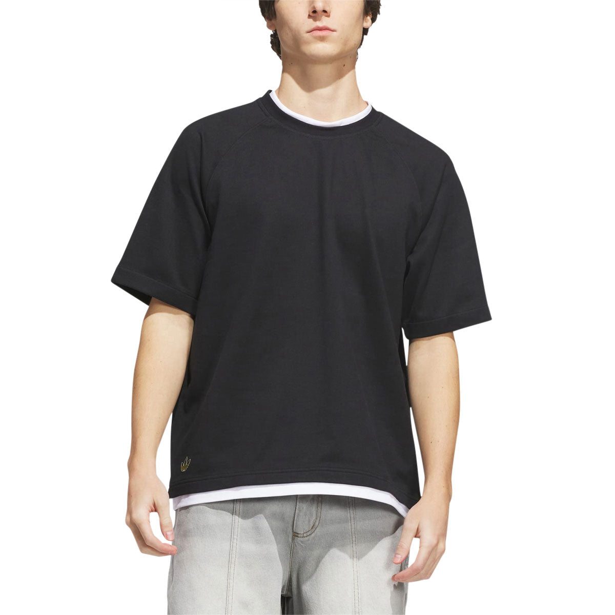 Adidas Tyshawn Premium T-Shirt - Black/White image 2