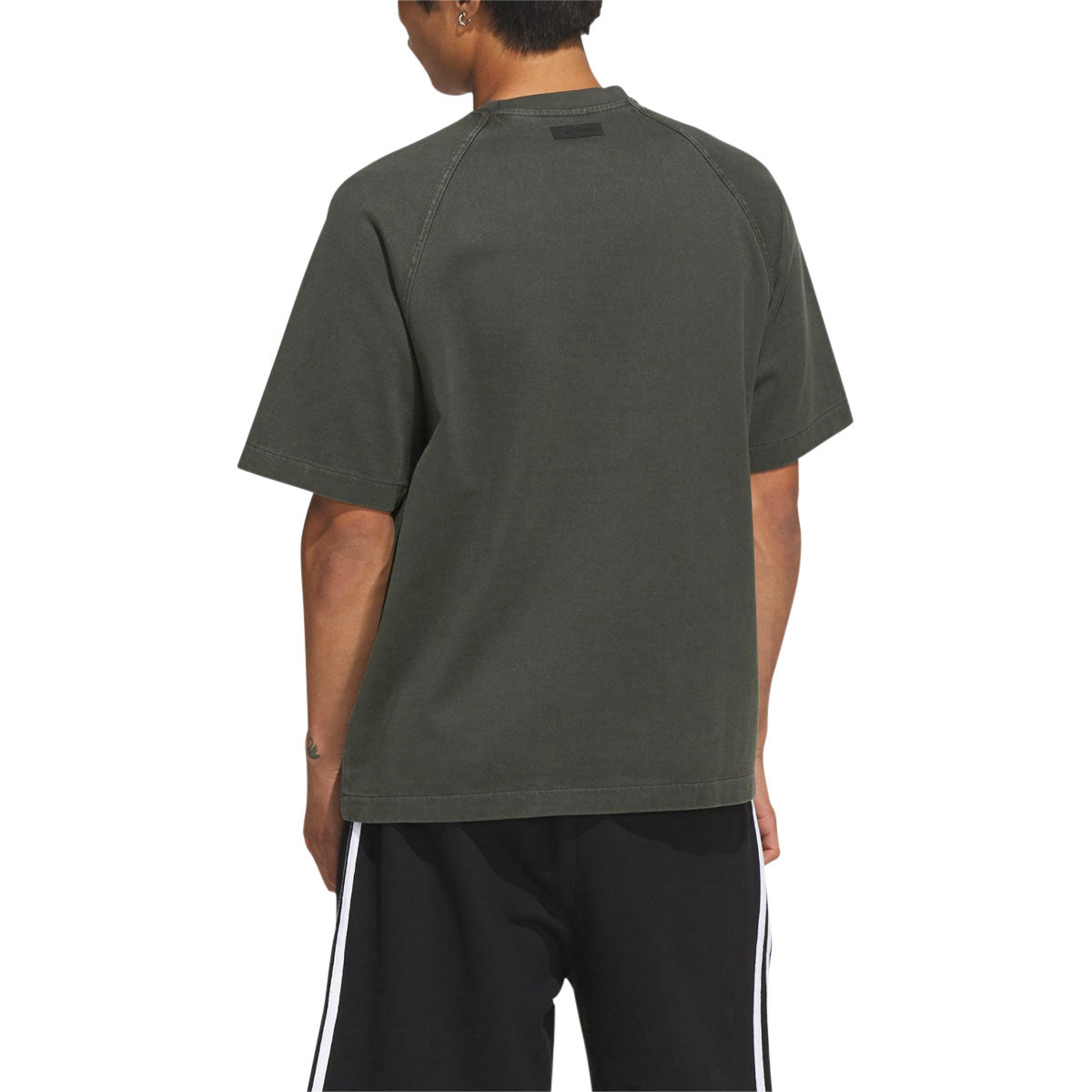 Adidas Tyshawn Washed T-Shirt - Utility Grey image 3