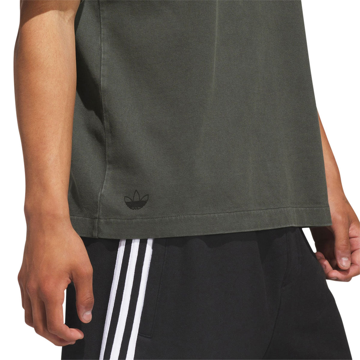 Adidas Tyshawn Washed T-Shirt - Utility Grey image 4