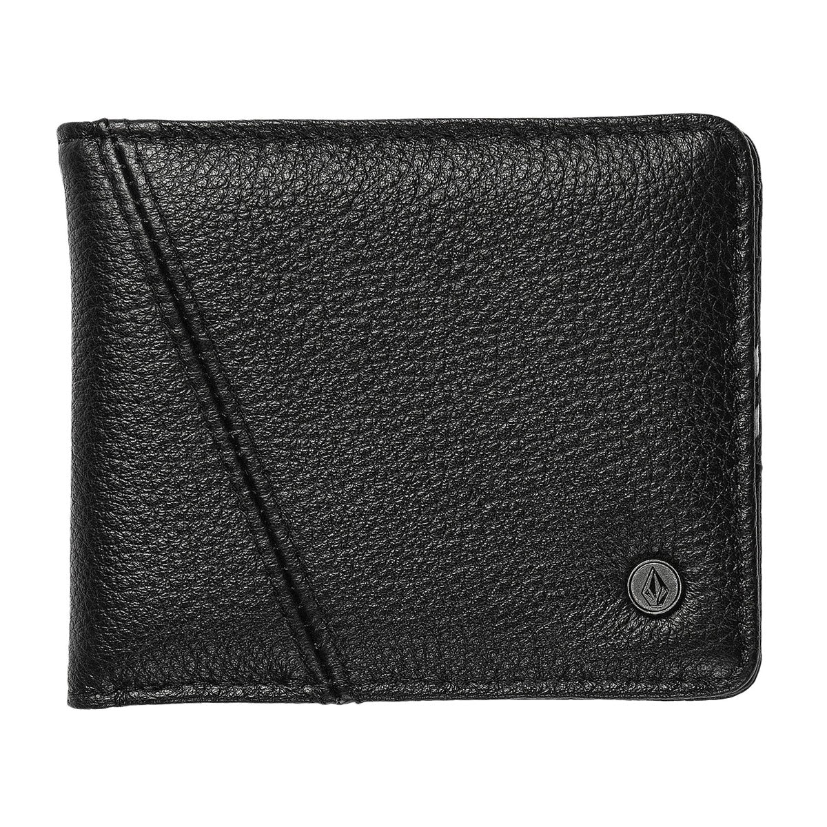 Volcom Pay-a-pal Leather Bifold Wallet - Black image 1