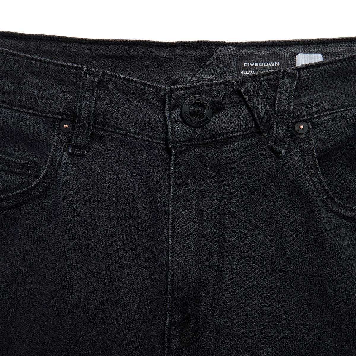 Volcom Fivedown Denim Jeans - Fade To Black image 4