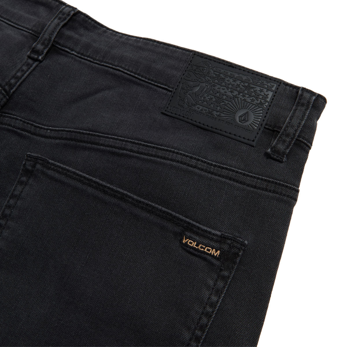 Volcom Fivedown Denim Jeans - Fade To Black image 5