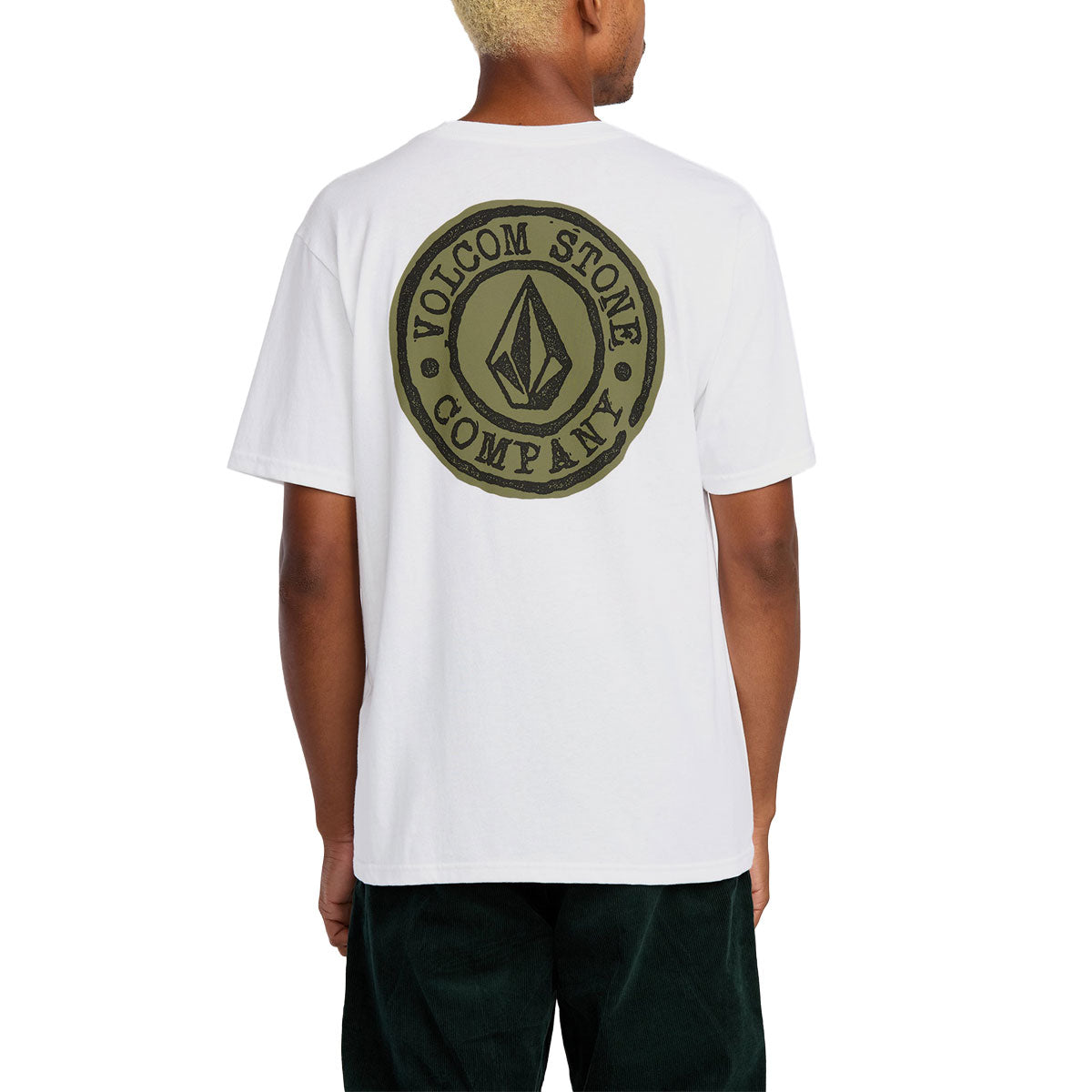 Volcom Logo Stamp T-Shirt - White image 4