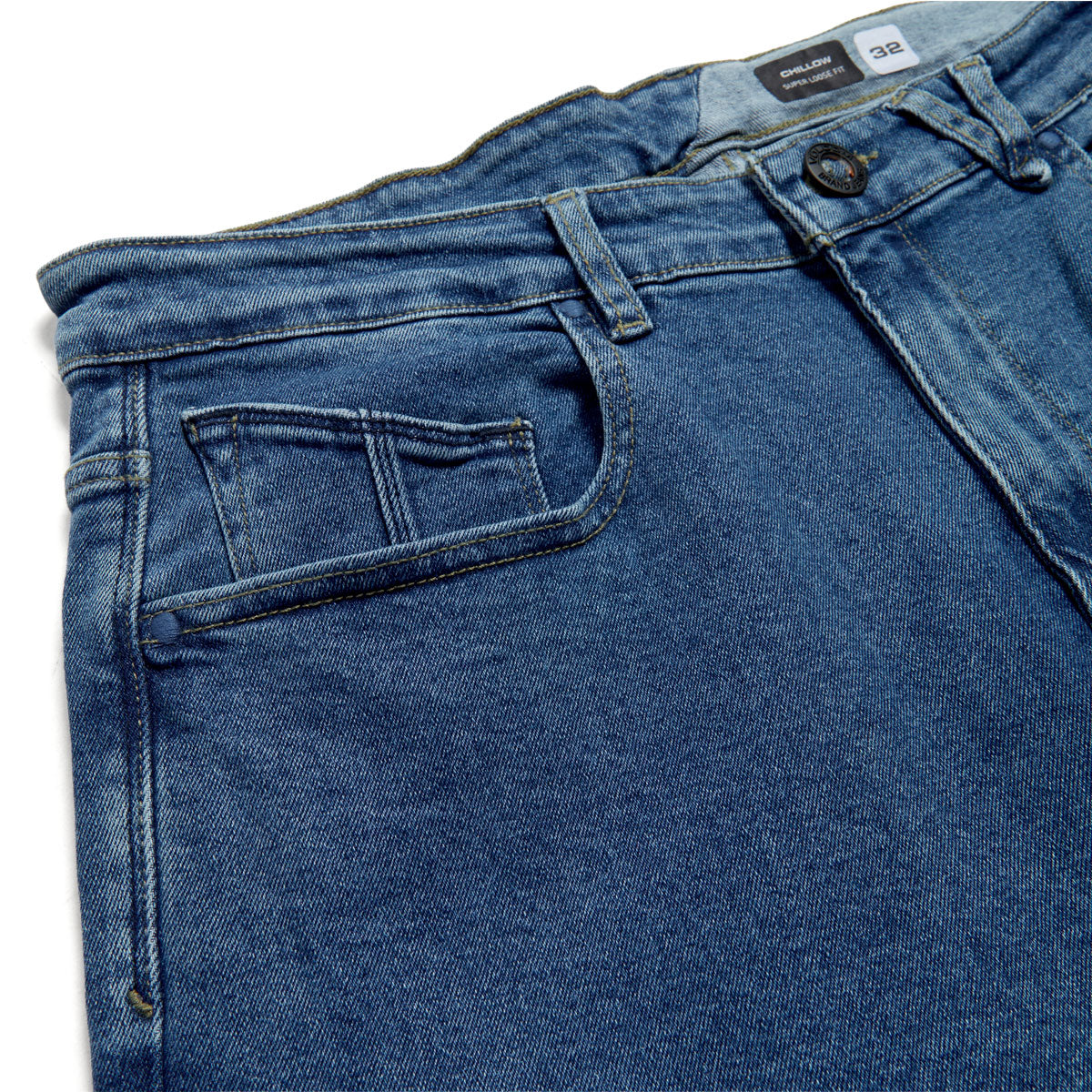 Volcom Chillow Denim Vs Pants - Deep River Blues image 3